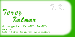 terez kalmar business card